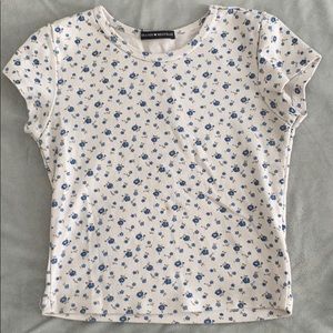 brandy blue floral ashlyn top